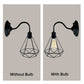 Modern Industrial  Vintage Indoor Black colour Wall Light Lamp Fitting