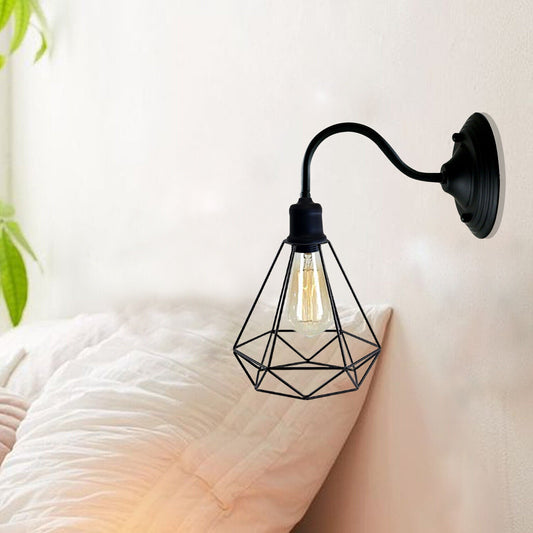 Modern Industrial Vintage Indoor Black colour Wall Light Lamp Fitting