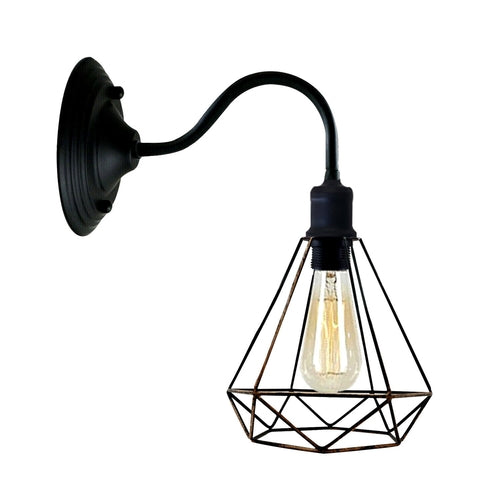 Modern Industrial  Vintage Indoor Black colour Wall Light Lamp Fitting