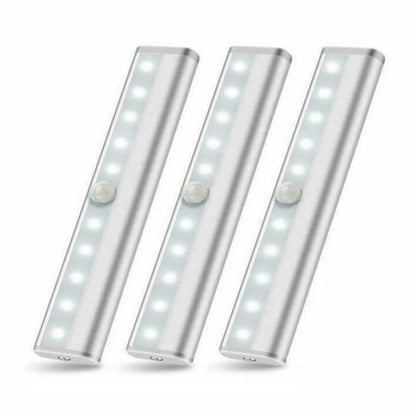 10 LED Motion Sensor Stick-on Light Bar (3 Pack)