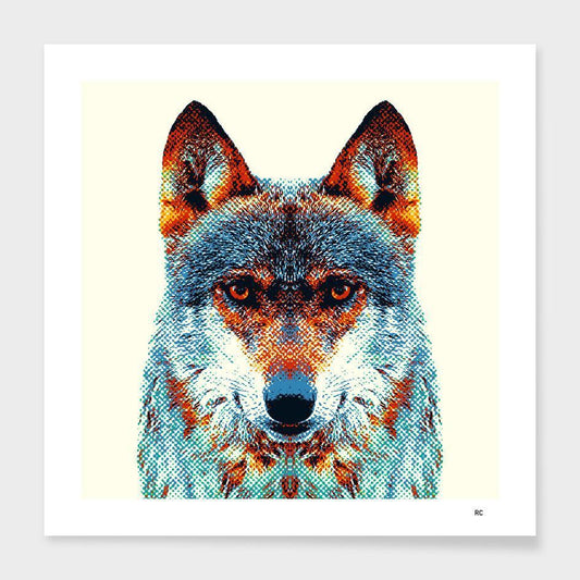Wolf - Colorful Animals Frame